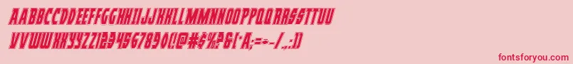 Prowleracadital Font – Red Fonts on Pink Background