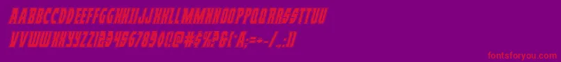 Prowleracadital Font – Red Fonts on Purple Background