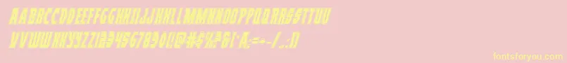 Prowleracadital Font – Yellow Fonts on Pink Background