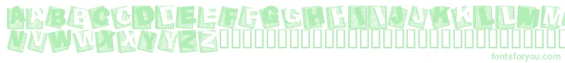 AgendaDuDirecteur-Schriftart – Grüne Schriften