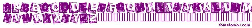 AgendaDuDirecteur Font – Purple Fonts on White Background