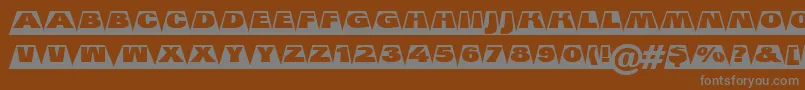 More about Groti21 Font Groti21 Font – Gray Fonts on Brown Background