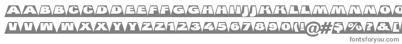 フォントGroti21 – 白い背景に灰色の文字