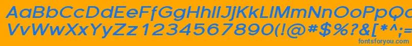 fuente FlorencesansExpBoldItalic – Fuentes Azules Sobre Fondo Naranja