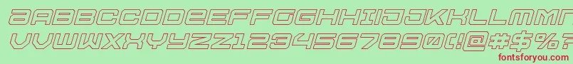 Ussdallasoutital Font – Red Fonts on Green Background