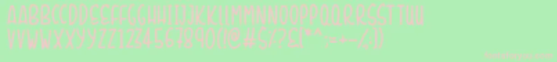 SunshineSmiles Font – Pink Fonts on Green Background