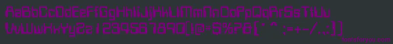 MagcardsskRegular Font – Purple Fonts on Black Background