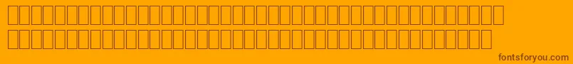 Шрифт OcrBDigitsRegular – коричневые шрифты на оранжевом фоне