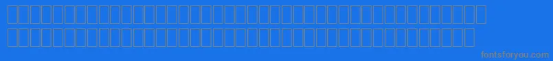 OcrBDigitsRegular Font – Gray Fonts on Blue Background