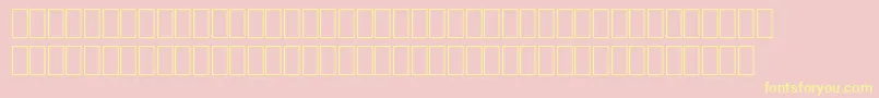 OcrBDigitsRegular Font – Yellow Fonts on Pink Background