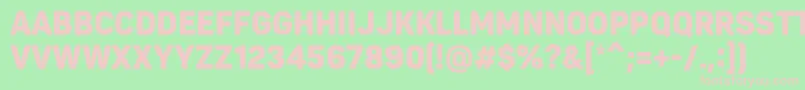 PantonnarrowBlackcaps Font – Pink Fonts on Green Background