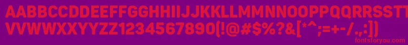 PantonnarrowBlackcaps Font – Red Fonts on Purple Background