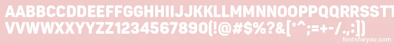 PantonnarrowBlackcaps Font – White Fonts on Pink Background