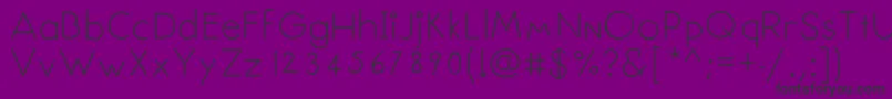 Senseless Font – Black Fonts on Purple Background