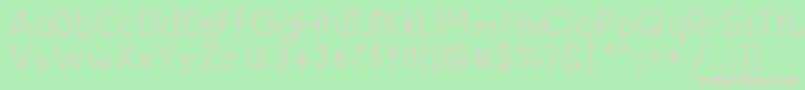 Senseless Font – Pink Fonts on Green Background