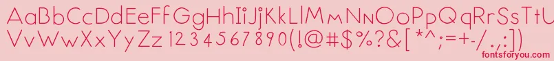 Senseless Font – Red Fonts on Pink Background