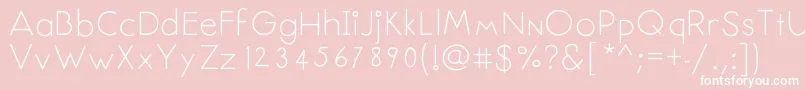 Senseless Font – White Fonts on Pink Background