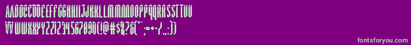 Devilsummonerlaser Font – Green Fonts on Purple Background