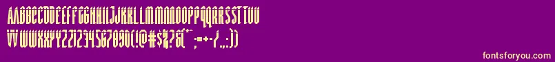 Devilsummonerlaser Font – Yellow Fonts on Purple Background