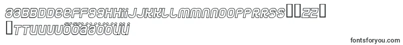 Шрифт JumboOutlineItalic – эстонские шрифты