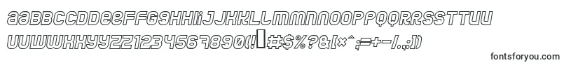 JumboOutlineItalic Font – TTF Fonts