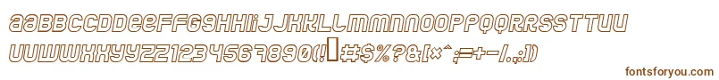 JumboOutlineItalic Font – Brown Fonts