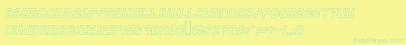 Подробнее о шрифте JumboOutlineItalic Шрифт JumboOutlineItalic – зелёные шрифты на жёлтом фоне