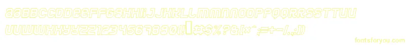 JumboOutlineItalic Font – Yellow Fonts