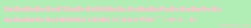 Trubik77 Font – Pink Fonts on Green Background