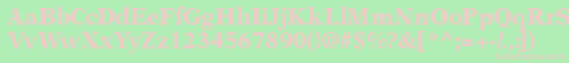 Orchidblackssk Font – Pink Fonts on Green Background