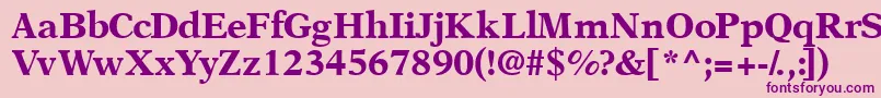 Orchidblackssk Font – Purple Fonts on Pink Background