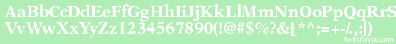 Orchidblackssk Font – White Fonts on Green Background