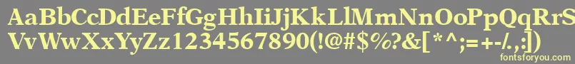 Orchidblackssk Font – Yellow Fonts on Gray Background