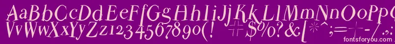 Parmapetitflyinground Font – Pink Fonts on Purple Background