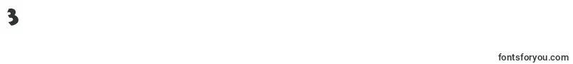 フォントHazaelRegular – フォント数字3