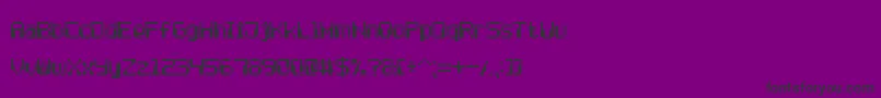 ComputerPixel7-Schriftart – Schwarze Schriften auf violettem Hintergrund