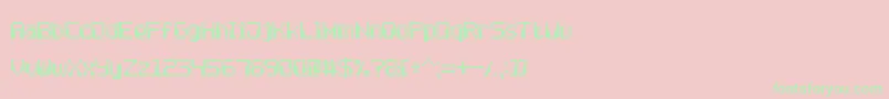 ComputerPixel7 Font – Green Fonts on Pink Background