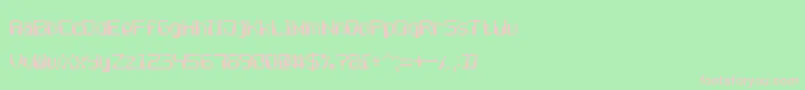 ComputerPixel7 Font – Pink Fonts on Green Background