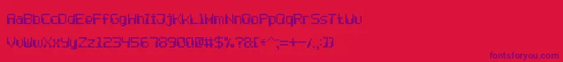 fuente ComputerPixel7 – Fuentes Moradas Sobre Fondo Rojo