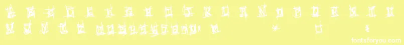 VeryShortFuse Font – White Fonts on Yellow Background