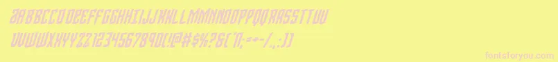 フォントViceroyrotal – ピンクのフォント、黄色の背景