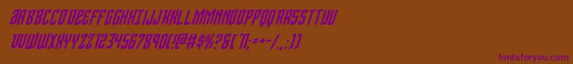 Viceroyrotal Font – Purple Fonts on Brown Background