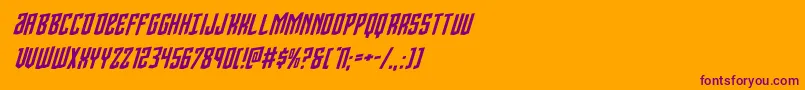Шрифт Viceroyrotal – фиолетовые шрифты на оранжевом фоне