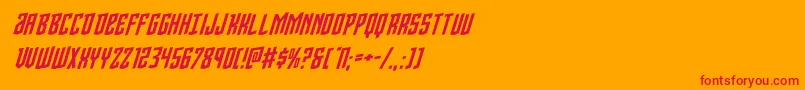 Viceroyrotal Font – Red Fonts on Orange Background