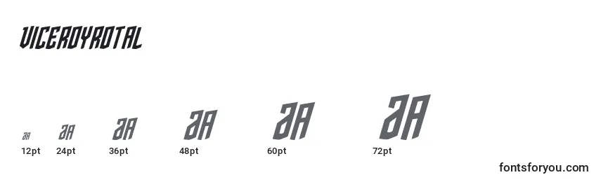 Viceroyrotal Font Sizes