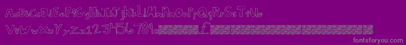 SquareDeal Font – Gray Fonts on Purple Background