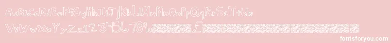 SquareDeal Font – White Fonts on Pink Background