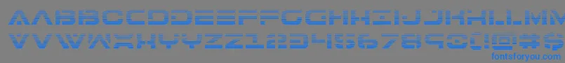 7thservicegrad Font – Blue Fonts on Gray Background