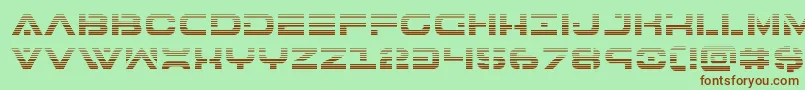 7thservicegrad Font – Brown Fonts on Green Background