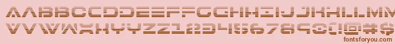 7thservicegrad Font – Brown Fonts on Pink Background